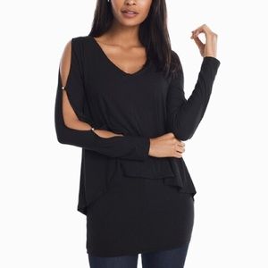 NWT| WHBM |Slit Sleeve Double Layer Tunic| Small